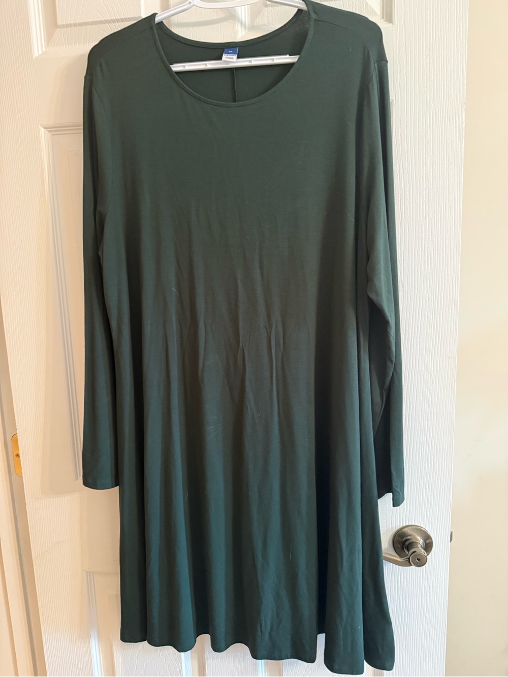 Old Navy- NWT- Women’s Long Sleeve Forest Green Swing Dress XL